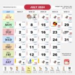 kalendar malaysia calendar jul 2024