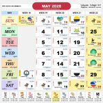 kalendar malaysia calendar may 2026