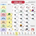 kalendar malaysia calendar apr 2025