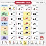 kalendar malaysia calendar feb 2026